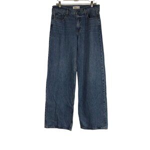 ABERCROMBIE & FITCH - WOMEN'S 28/6 - THE ULTRA LOOSE LOW RISE BLUE DENIM JEANS